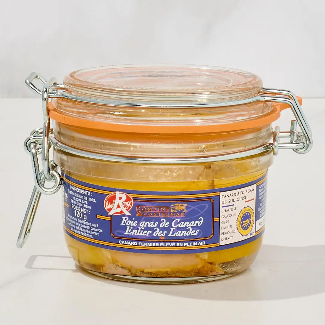 Whole Duck Foie Gras from the South-West Label Rouge 120 g  