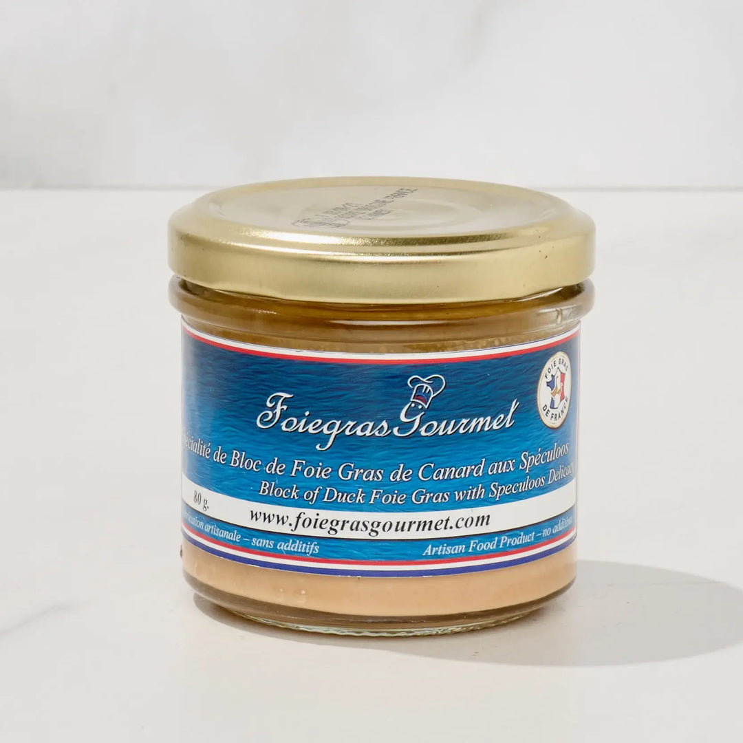 Spécialité de Bloc de Foie Gras de Canard aux Speculoos 80 g - Foie Gras Gourmet